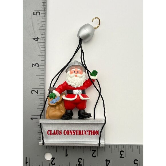 Hallmark Keepsake Santa Claus Construction Christmas Ornament Hard Hat Tool Bag - Picture 4 of 6